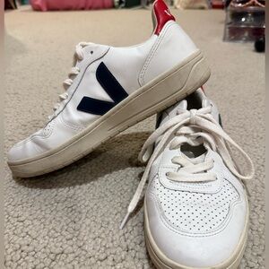 🇫🇷 Veja V10 Extra White Nautico Pekin Sneakers - Size 40 🇫🇷